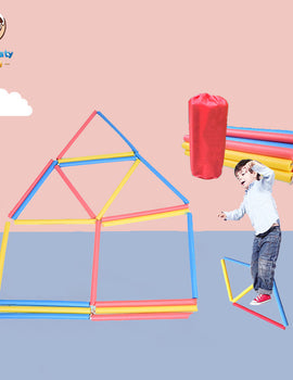 Happymaty 11 meters Children Sense fun sponge jump lattice sports jump rope ladder outdoor parent-child game jump toys