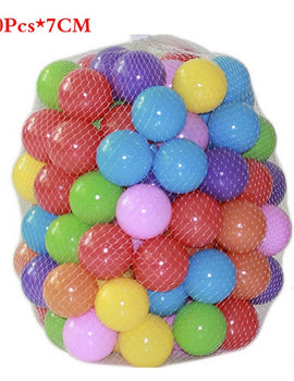 50/100 Pcs Eco-Friendly Colorful Soft Plastic Water Pool Ocean Wave Ball Baby Funny Toys Stress Air Ball Outdoor Fun Sports Hot