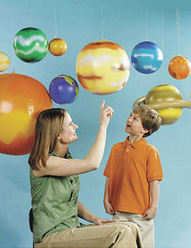 10pcs Imitation Solar System Nine Planets Model Children Inflatable Ball Early Learning Toys for Kids Outdoor Fun Birthday Party