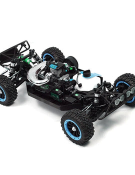 High Quliaty 1:5 Scale 2.4G 4WD High Speed RC Gasoline Short Course Truck Off-Road Vehicle Best Gift Toys Games- Blue