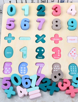 Puzzle Digital Wooden Toys Early Learning Jigsaw Letter Alphabet Number Puzzle Preschool Educational Baby Toy for Children Gifts