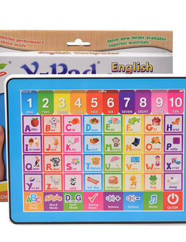 English ABC Computer Educational Toys for Children,Ypad Learning Machine Kids Tablet Gift with 10 Number and 26 Alphabet Learn