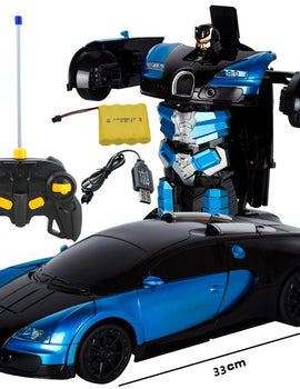2019 1:12 RC Cars Cartoon Deformation Car Inertial Transformation Robots Toy for Children Baby Novelty Toys Kid Gift
