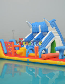 Sea World Octopus Jurassic Inflatable Dinosaur Water Park, Giant Outdoor Inflatable Fun City Playground for sale