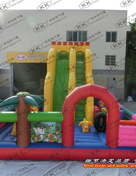 children play game inflatable inflatable fun park with slide inflatable entertainment city