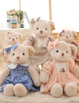 Popular plush toys kids toys soft new dress teddy bear boutique bear dolls girls boy gifts pelucia animals toys for children