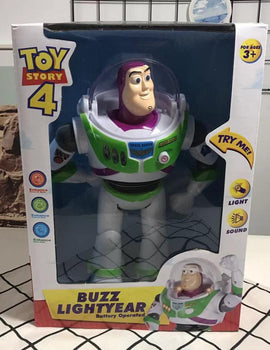 30cm Toy Story 4 Electronic Talking Buzz Lightyear Walkable PVC Action Figure Model Doll Christmas Birthday Gift for Kid Baby
