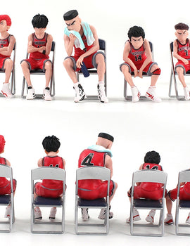 9-11cm 5Pcs/set SLAM DUNK Hanamichi Sakuragi Rukawa Mitsui Hisashi Akagi Miyagi Ryota PVC Action Figures Model Toys