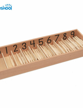 Baby Toy Montessori Standard Spindle Box With 45 Spindles Math Learning and Education Spindle Rod Kids Toys Brinquedos Juguetes