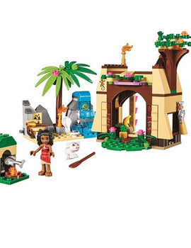 515Pcs Vaiana Moanas Ocean Voyage Restore The Heart Of Te Fiti Set Building Blocks Maui Toys Compatible with legoinges Friends