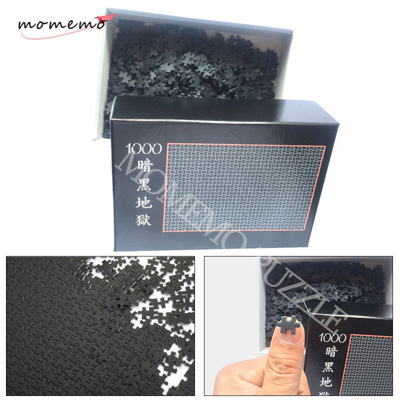 MOMEMO Black Hell Wooden Jigsaw Puzzles 1000 Pieces Puzzle Games Assembling Puzzles for Adults Children Kids Educational Toys