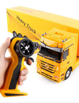 2.4G RC heavry Toy remote Control Tip Lorry Auto Lift Engineer 1:32 RC Container car Vehicle Toys gift brinquedos