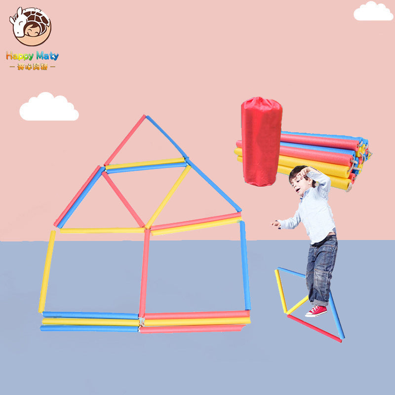 Happymaty 11 meters Children Sense fun sponge jump lattice sports jump rope ladder outdoor parent-child game jump toys