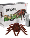 Kid Gift Remote Control Scary Creepy Soft Plush Spider Infrared RC Tarantula Toy 95AE