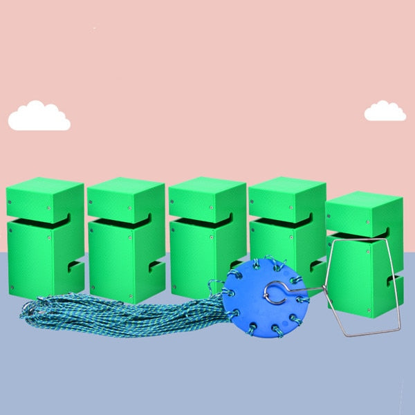 Kids School Together to Build Tower Games Kindergarten Teamwork Outdoor Fun Sports Toy Children Kids Sensory Training Toy Games