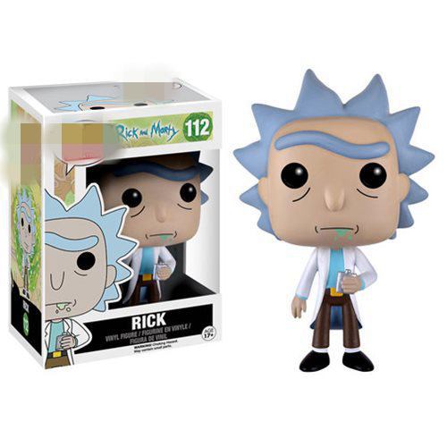 Pop Rick and Morty 10cm PVC Action Figure Weaponized Rick and Morty Pickle Rick with Laser MR. Meeseeks Collectible Model Toys