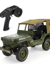 Q65 1/10 2.4G 4wd RC Truck Military Car Rock Crawler Off-road Vehicle with Overhead LED Light Toys Auto Army Trucks Boy Toys