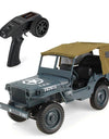 Q65 1/10 2.4G 4wd RC Truck Military Car Rock Crawler Off-road Vehicle with Overhead LED Light Toys Auto Army Trucks Boy Toys