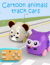 Cartoon Animal Hand Control Induction Track RC Car for Kids Gesture Sensor Following Music Car Toys Kid for Christmas Gifts