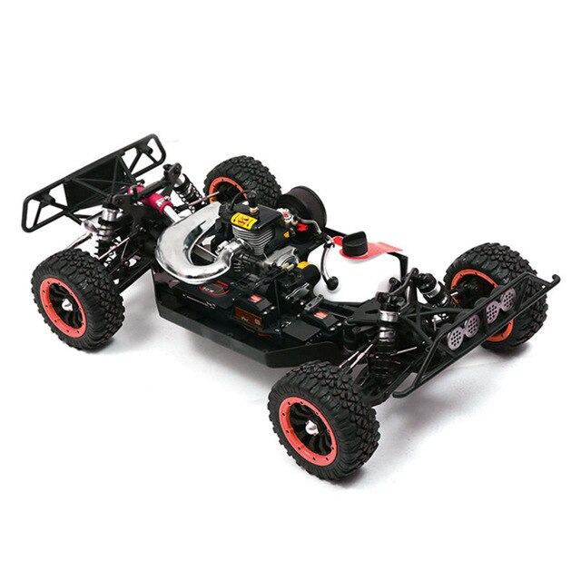 High Quliaty 1:5 Scale 2.4G 4WD High Speed RC Gasoline Short Course Truck Off-Road Vehicle Best Gift Toys Games- Blue