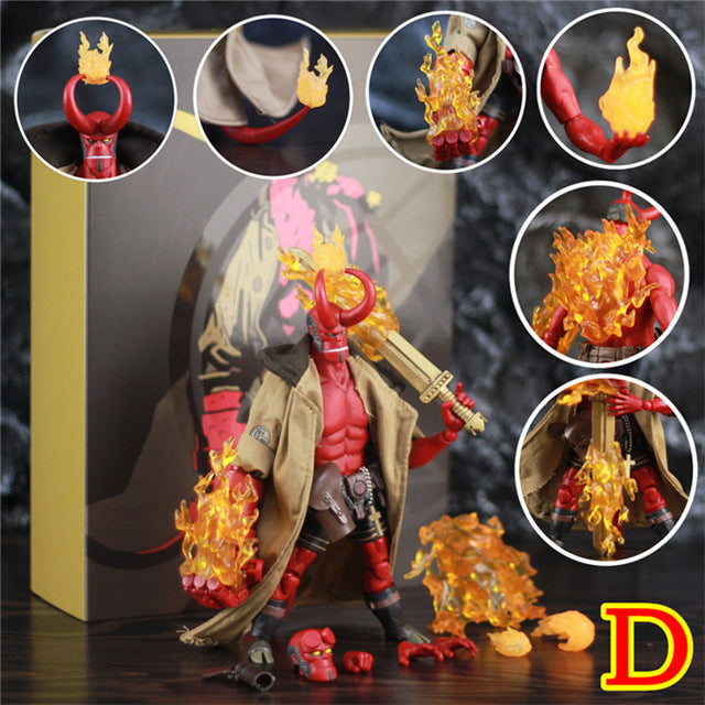 Hellboy Anung Un Rama 1/12 6" Action Figure Cloth Gown Sword Gun KO 1000toys Mike Mignola Big Baby Variant Comic Movie Toys Doll