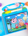 peppa pig Magical  Children's Water Paintings Water Paintings Repeated Use Creative Handmade Children DIY  Painting toy gift