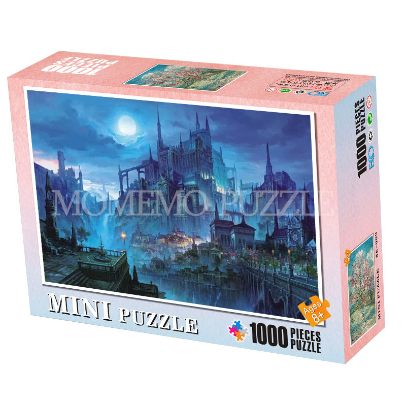 MOMEMO Jigsaw Puzzles 1000 Pieces Puzzle Game Wooden Assembling Puzzles for Adults Puzzle Toys Kids Children Educational Toys