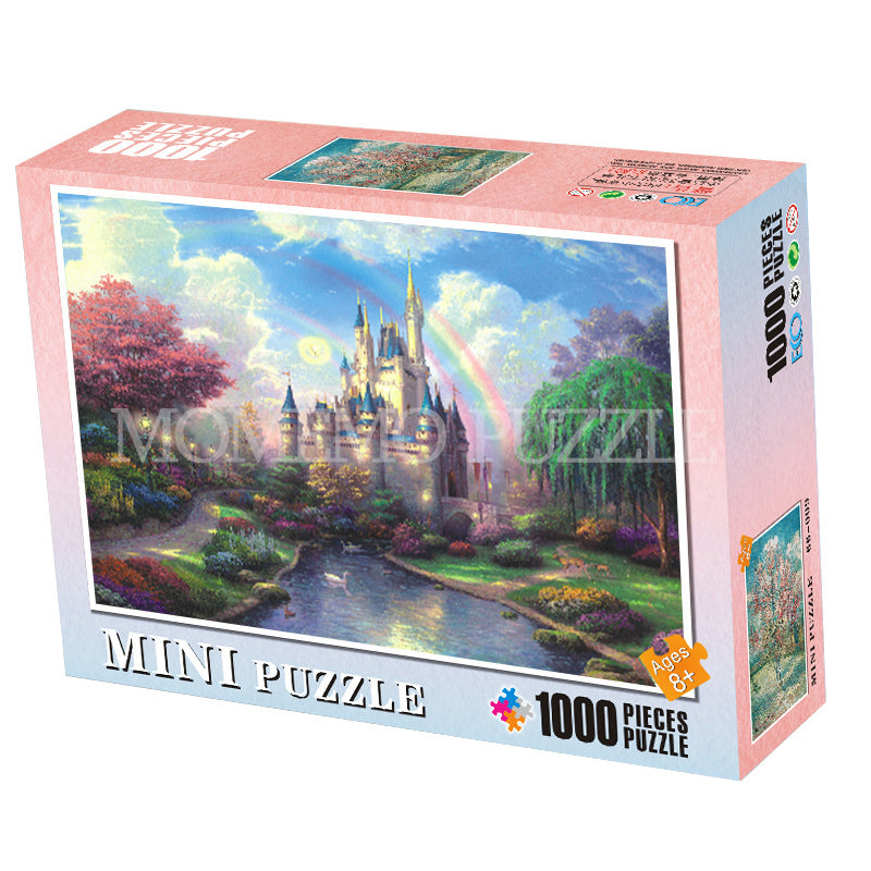 MOMEMO Jigsaw Puzzles 1000 Pieces Puzzle Game Wooden Assembling Puzzles for Adults Puzzle Toys Kids Children Educational Toys
