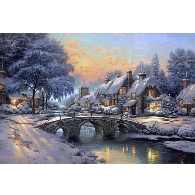 New ! 1000 Pieces jigsaw picture puzzles 1000 pieces educational wooden toys for adults children kids games D166