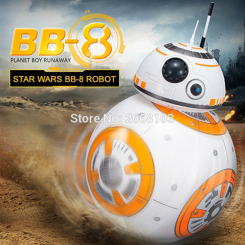 Upgrade BB-8 Ball 20.5cm Star Wars RC Droid Robot 2.4G Remote Control BB8 Intelligent With Sound Robot Toy For Kids Model Action