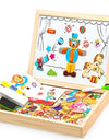 100+PCS Wooden Magnetic Puzzle Figure/Animals/ Vehicle /Circus Drawing Board 5 styles Box Educational Toy Gift