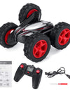 RC Flip Stunt Car 2.4G Remote Control Car Double-side Rolling 360 Degrees Rotating with Light 1:24 Modeling Toys for Kids