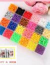 6000pcs 24 colors Refill Beads puzzle Crystal DIY water spray beads set ball games 3D handmade magic toys for children