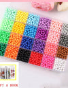 6000pcs 24 colors Refill Beads puzzle Crystal DIY water spray beads set ball games 3D handmade magic toys for children