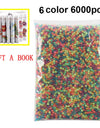 6000pcs 24 colors Refill Beads puzzle Crystal DIY water spray beads set ball games 3D handmade magic toys for children