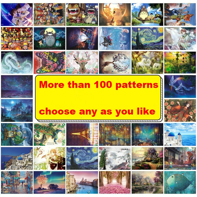 1000 Pieces Adult Puzzle Kids Jigsaw Landscape Wooden Puzzles Educational Toys For Children animation pairing Puzzles Gift