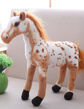 1pcs 30/60cm Simulation Horse 5 Styles Simulation Stuffed Animal Plush Dolls High Quality Classic Toys For Children Gift
