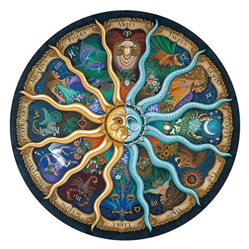 Landscape Puzzle 500 Pieces Zodiac Horoscope Puzzle Toys  Collection Diy Constellation Jigsaw Paper Puzzles Home Decoration Toy