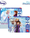 Disney Frozen 2 Carton Puzzle 100 Piece Flat Paper Puzzle Child Early Learning Educational Toys