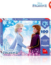 Disney Frozen 2 Carton Puzzle 100 Piece Flat Paper Puzzle Child Early Learning Educational Toys