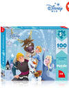 Disney Frozen 2 Carton Puzzle 100 Piece Flat Paper Puzzle Child Early Learning Educational Toys