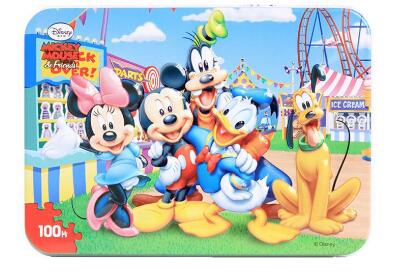 13 Style Disney Pixar Cars 3 Frozen Mickey 100 Slice Small Piece Puzzle Toy Children Wooden Jigsaw Puzzles Kids Educational Toys