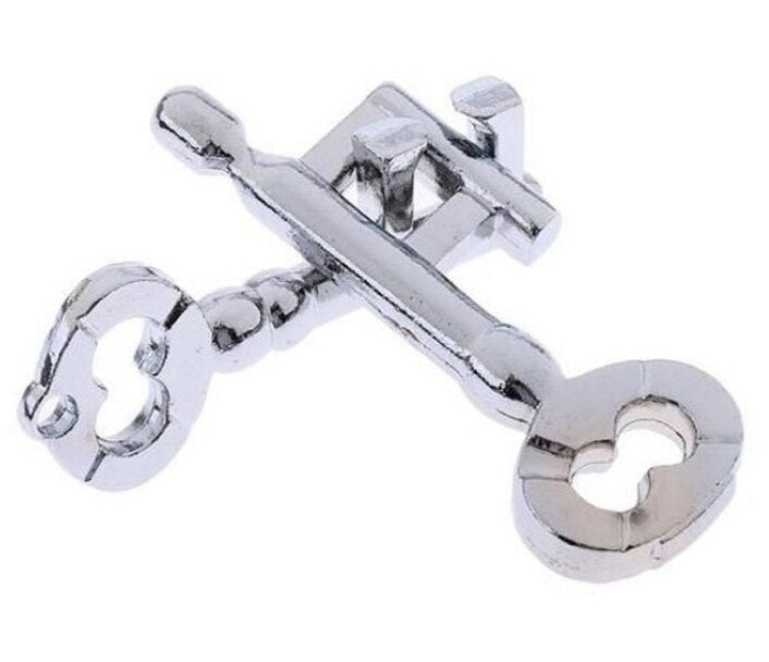 Diecast toy Classic Metal IQ Teaser Cast Puzzles Game Brain IQ Toys for Adults Children Kids Enlighten Toys