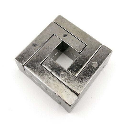Diecast toy Classic Metal IQ Teaser Cast Puzzles Game Brain IQ Toys for Adults Children Kids Enlighten Toys