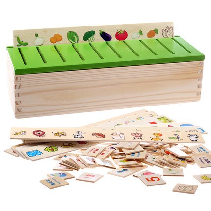 Montessori Early Educational Puzzles Toys For Children Intelligence Learning Puzzle Wooden Creature Cartoon 3D Puzzle