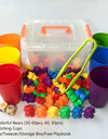 Rainbow Montessori Toys Counting Bears Match Sorting Cups Baby Kids Games Learning Preschool Educational Montessori Sensory Toys