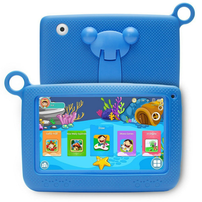 Baby Kids Learning Toys Portable Tablet Bluetooth+Wifi Kids Learning Tablet Protective Cover 7 Inch 1024 x 600 Eu Plug tablet