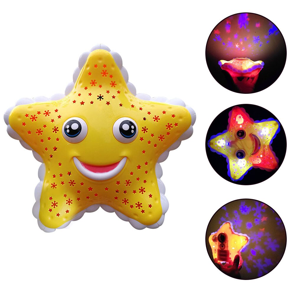 Storyteller Toy with LED Light Projection Baby Story Learning Machines Starfish Shape Children Educational Learning Toy Gift