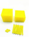 Wooden Montessori Toys Baby Yellow Beads Cube Montessori Beads Learning educational Toys for Toddlers juguetes brinquedos ME2264