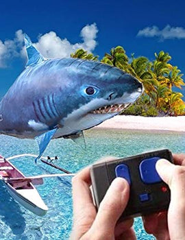 Zhenwei Remote Control Flying Fish Helium Shark Clown Fish Electric Inflatable Toys Air Swimmer Toys Nemo Balloons Toy